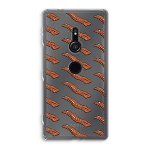 CaseCompany Bacon to my eggs #2: Sony Xperia XZ2 Transparant Hoesje