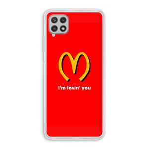 CaseCompany I'm lovin' you: Samsung Galaxy A22 4G Transparant Hoesje