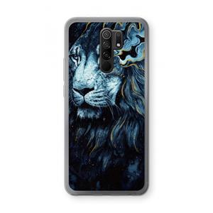 CaseCompany Darkness Lion: Xiaomi Redmi 9 Transparant Hoesje