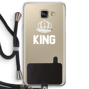 CaseCompany King zwart: Samsung Galaxy A5 (2016) Transparant Hoesje met koord