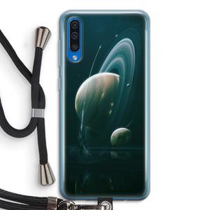 CaseCompany Mercurius: Samsung Galaxy A50 Transparant Hoesje met koord
