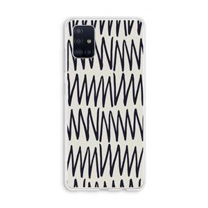 CaseCompany Marrakech Zigzag: Galaxy A51 4G Transparant Hoesje