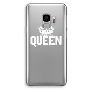 CaseCompany Queen zwart: Samsung Galaxy S9 Transparant Hoesje
