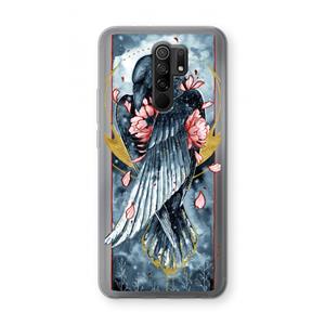 CaseCompany Golden Raven: Xiaomi Redmi 9 Transparant Hoesje