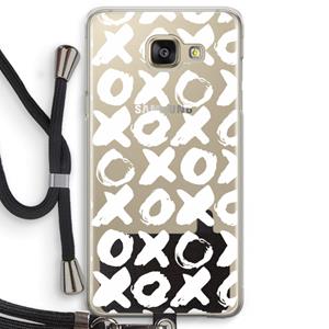 CaseCompany XOXO: Samsung Galaxy A5 (2016) Transparant Hoesje met koord