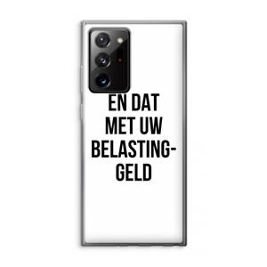 CaseCompany Belastinggeld: Samsung Galaxy Note 20 Ultra / Note 20 Ultra 5G Transparant Hoesje