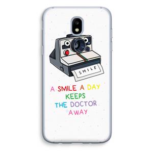CaseCompany Smile: Samsung Galaxy J5 (2017) Transparant Hoesje