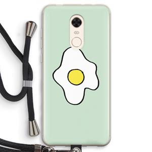 CaseCompany Spiegelei: Xiaomi Redmi 5 Transparant Hoesje met koord