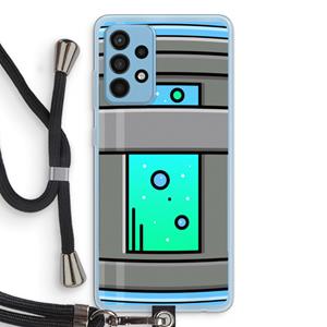 CaseCompany Chug Bottle: Samsung Galaxy A52 Transparant Hoesje met koord