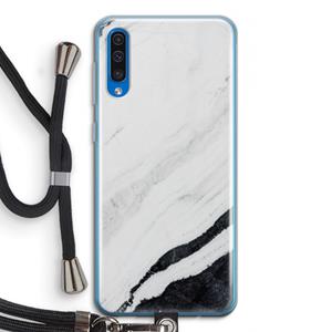 CaseCompany Elegante marmer: Samsung Galaxy A50 Transparant Hoesje met koord