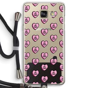 CaseCompany GIRL POWER: Samsung Galaxy A5 (2016) Transparant Hoesje met koord