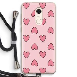 CaseCompany Ondersteboven verliefd: Xiaomi Redmi 5 Transparant Hoesje met koord