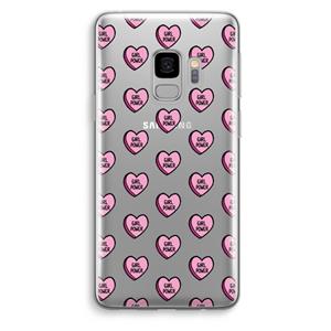 CaseCompany GIRL POWER: Samsung Galaxy S9 Transparant Hoesje