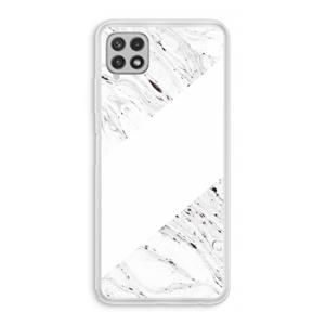 CaseCompany Biggest stripe: Samsung Galaxy A22 4G Transparant Hoesje