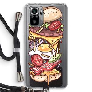 CaseCompany Diet Coke Please: Xiaomi Redmi Note 10S Transparant Hoesje met koord