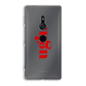 CaseCompany Ugh: Sony Xperia XZ2 Transparant Hoesje