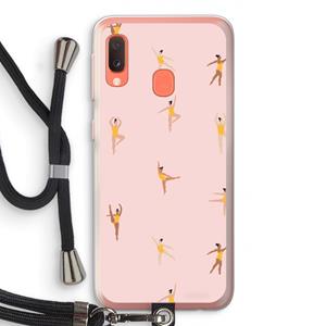 CaseCompany Dans #2: Samsung Galaxy A20e Transparant Hoesje met koord