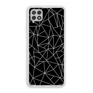 CaseCompany Geometrische lijnen wit: Samsung Galaxy A22 4G Transparant Hoesje