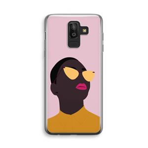CaseCompany Yellow glasses: Samsung Galaxy J8 (2018) Transparant Hoesje