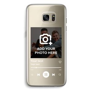 CaseCompany Music Player: Samsung Galaxy S7 Edge Transparant Hoesje