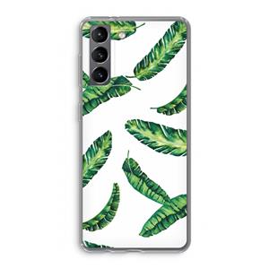 CaseCompany Lange bladeren: Samsung Galaxy S21 Transparant Hoesje