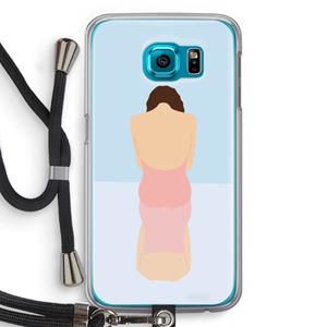 CaseCompany Mirror: Samsung Galaxy S6 Transparant Hoesje met koord