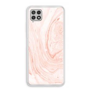 CaseCompany Peach bath: Samsung Galaxy A22 4G Transparant Hoesje