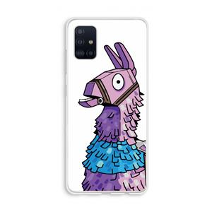 CaseCompany Lama: Galaxy A51 4G Transparant Hoesje