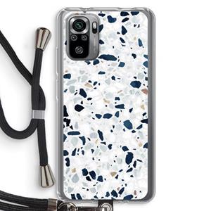 CaseCompany Terrazzo N°1: Xiaomi Redmi Note 10S Transparant Hoesje met koord