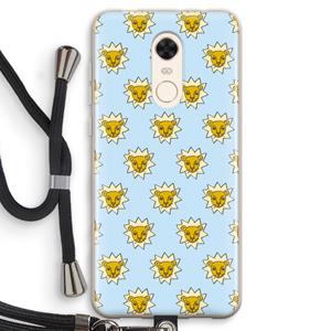 CaseCompany Leeuwenkoppen: Xiaomi Redmi 5 Transparant Hoesje met koord