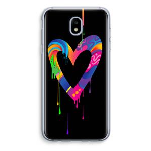 CaseCompany Melts My Heart: Samsung Galaxy J5 (2017) Transparant Hoesje