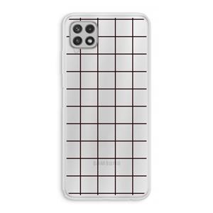 CaseCompany Rooster: Samsung Galaxy A22 4G Transparant Hoesje