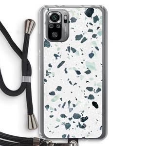 CaseCompany Terrazzo N°2: Xiaomi Redmi Note 10S Transparant Hoesje met koord