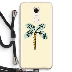 CaseCompany Palmboom: Xiaomi Redmi 5 Transparant Hoesje met koord