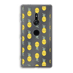 CaseCompany Ananas: Sony Xperia XZ2 Transparant Hoesje