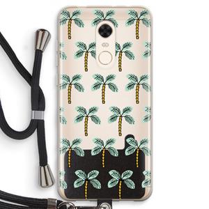 CaseCompany Paradise: Xiaomi Redmi 5 Transparant Hoesje met koord