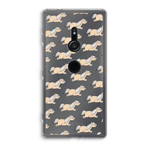 CaseCompany Ponys: Sony Xperia XZ2 Transparant Hoesje