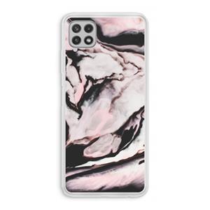 CaseCompany Roze stroom: Samsung Galaxy A22 4G Transparant Hoesje