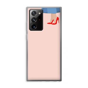 CaseCompany High heels: Samsung Galaxy Note 20 Ultra / Note 20 Ultra 5G Transparant Hoesje