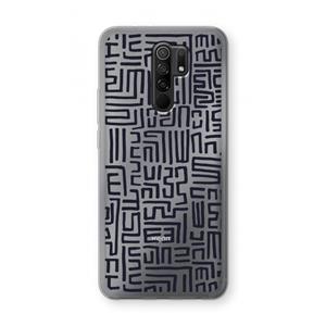 CaseCompany Moroccan Print: Xiaomi Redmi 9 Transparant Hoesje