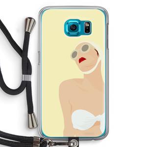 CaseCompany Summer: Samsung Galaxy S6 Transparant Hoesje met koord