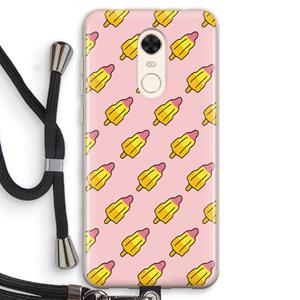 CaseCompany Waterijsjes: Xiaomi Redmi 5 Transparant Hoesje met koord