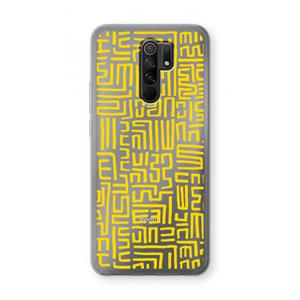 CaseCompany Majorelle Blue Print: Xiaomi Redmi 9 Transparant Hoesje