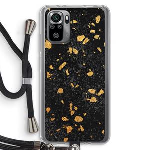 CaseCompany Terrazzo N°7: Xiaomi Redmi Note 10S Transparant Hoesje met koord