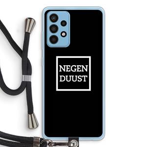 CaseCompany Negenduust black: Samsung Galaxy A52 Transparant Hoesje met koord
