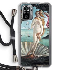 CaseCompany Birth Of Venus: Xiaomi Redmi Note 10S Transparant Hoesje met koord