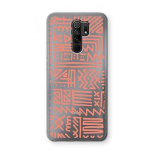CaseCompany Marrakech Pink: Xiaomi Redmi 9 Transparant Hoesje