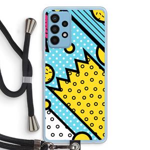CaseCompany Pop Art #1: Samsung Galaxy A52 Transparant Hoesje met koord