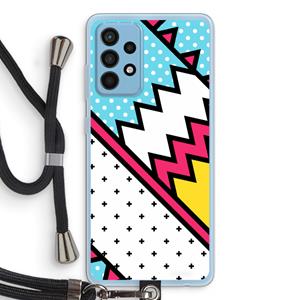 CaseCompany Pop Art #2: Samsung Galaxy A52 Transparant Hoesje met koord