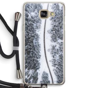 CaseCompany Snøfall: Samsung Galaxy A5 (2016) Transparant Hoesje met koord